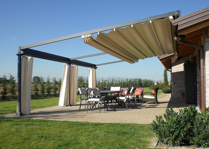 Retractable PVC Pergola Canopy