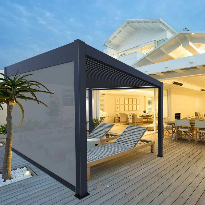 screened in pergola