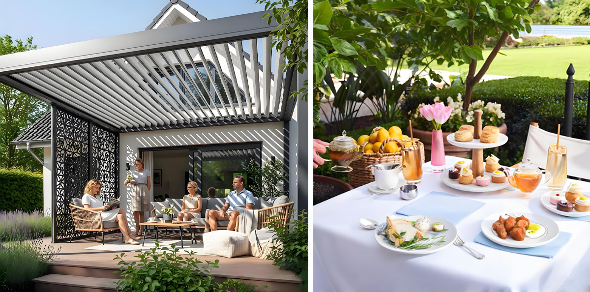 Backyard-Pergola-for-Afternoon-Tea-Gathering Backyard-Pergola-for-Afternoon-Tea-Gathering